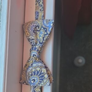 Chaps Blue and Gold Paisley Tie